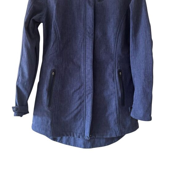 Title Nine Control Raincoat Waterproof Trench Hood Jacket SZ M #2531 - Picture 3 of 15